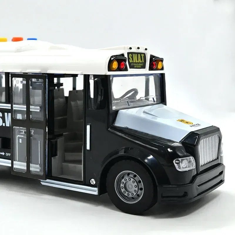 Іграшка автобус поліцейський (інерційний, на батарейках) JS 125 A - 2