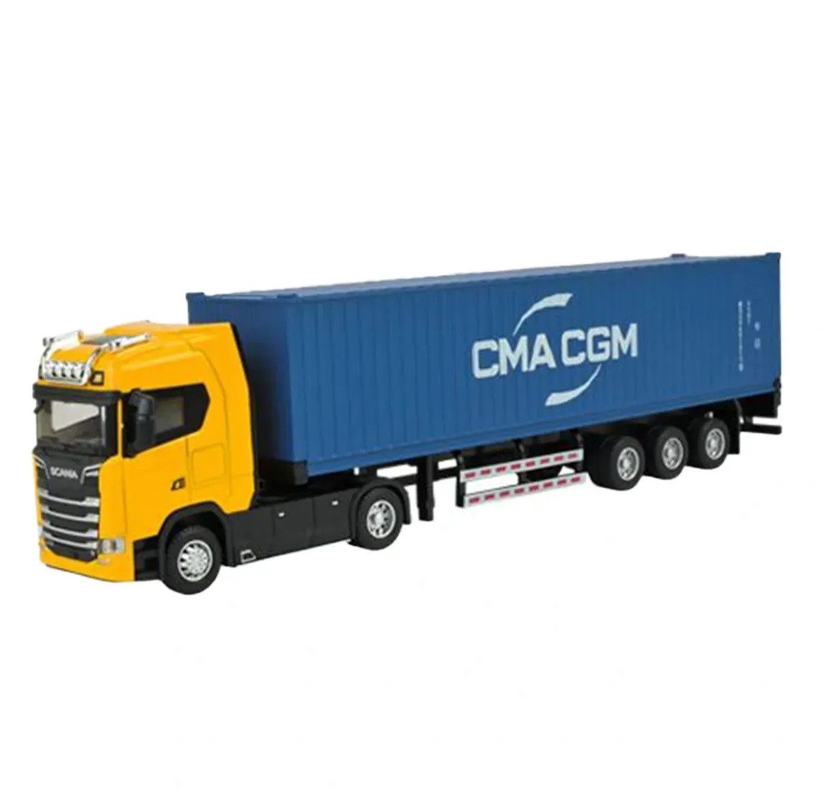 Трейлер вантажівка (машинка на батарейках, метал) АВТОПРОМ AP7540AB - 2