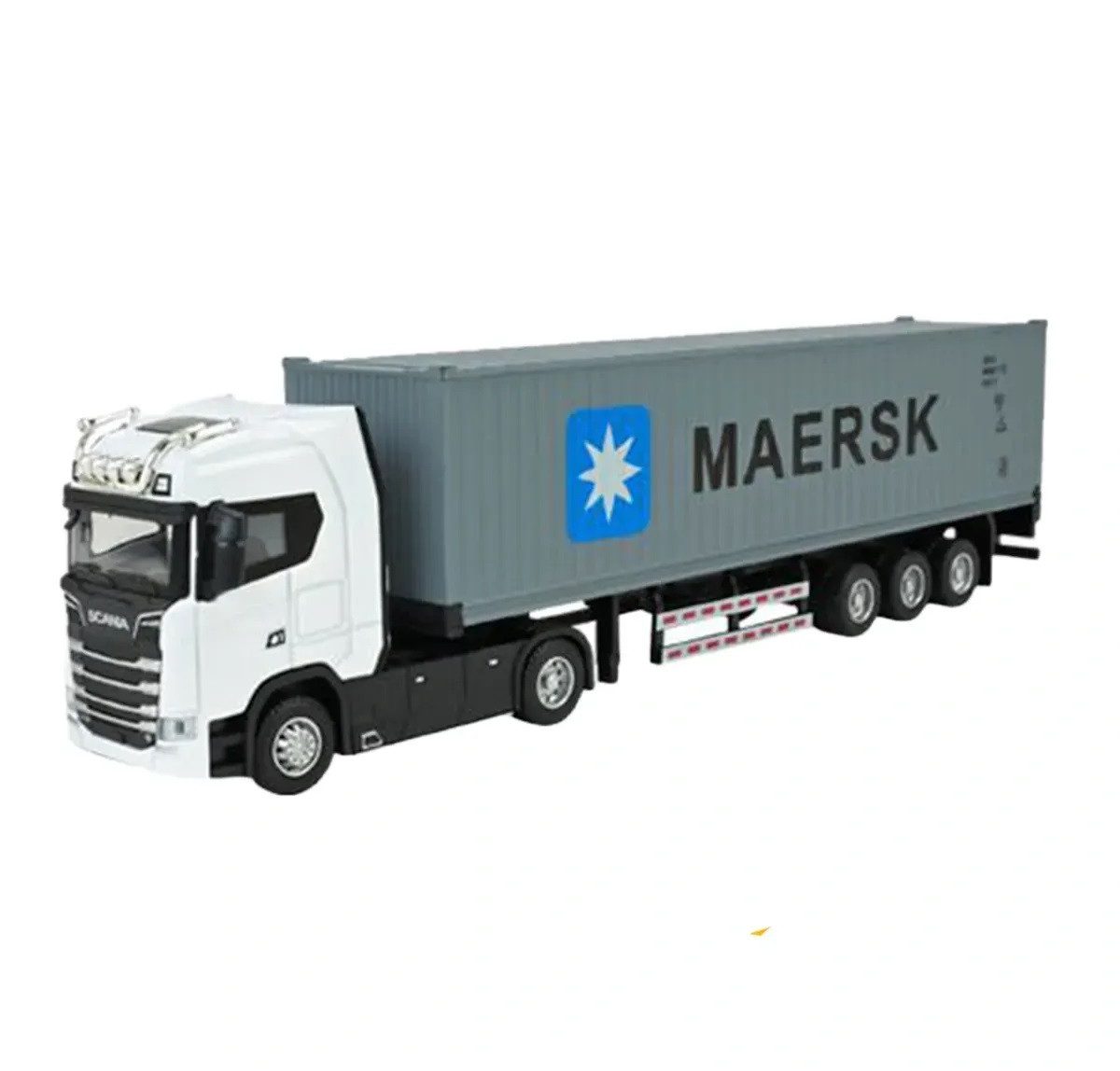 Трейлер вантажівка (машинка на батарейках, метал) АВТОПРОМ AP7540AB - 4