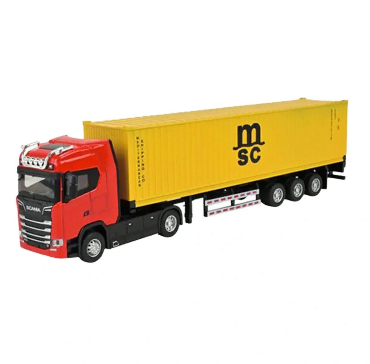 Трейлер вантажівка (машинка на батарейках, метал) АВТОПРОМ AP7540AB - 3