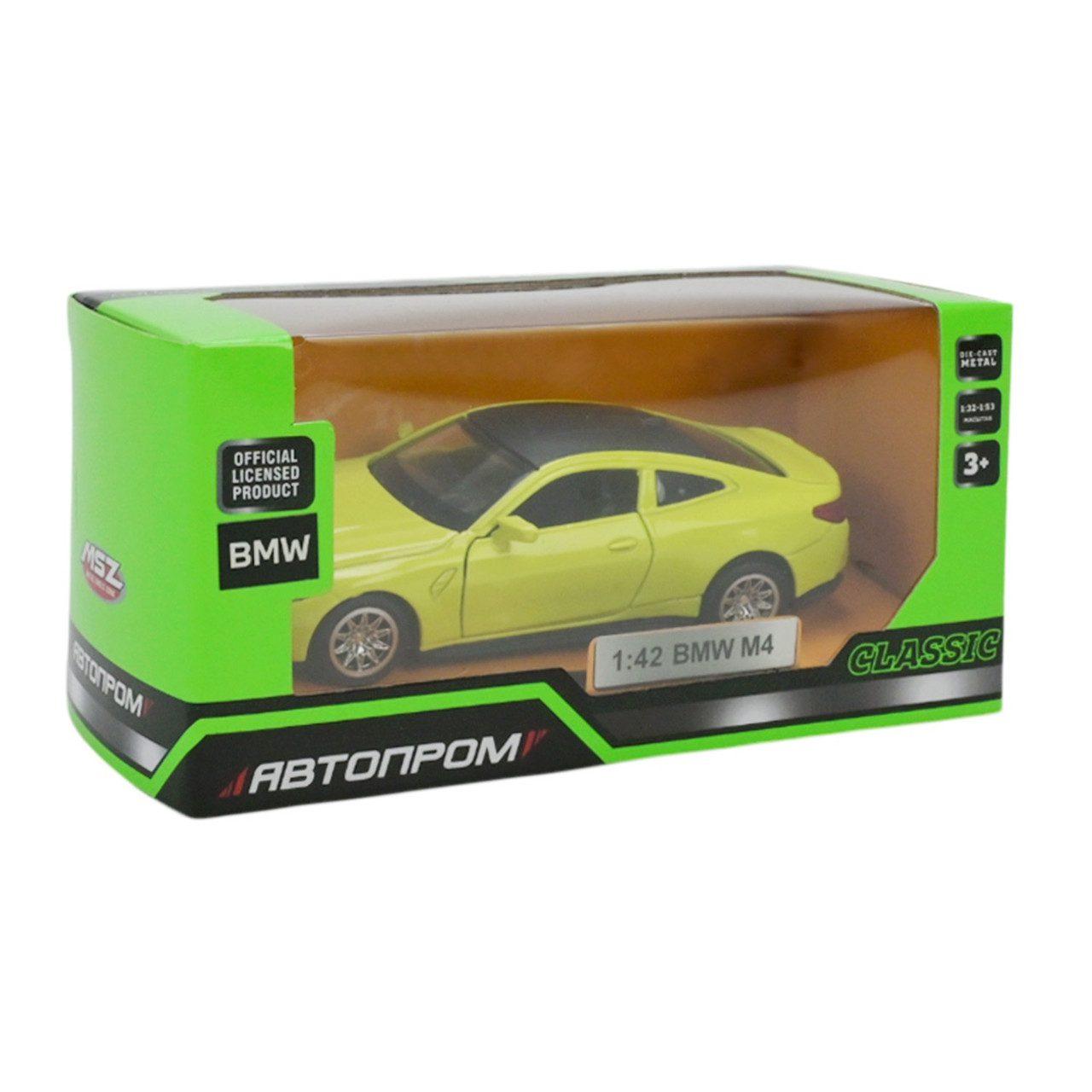 Машинка металева АВТОПРОМ BMW M4 (G82) (відкрив. двері) 4371 - 6