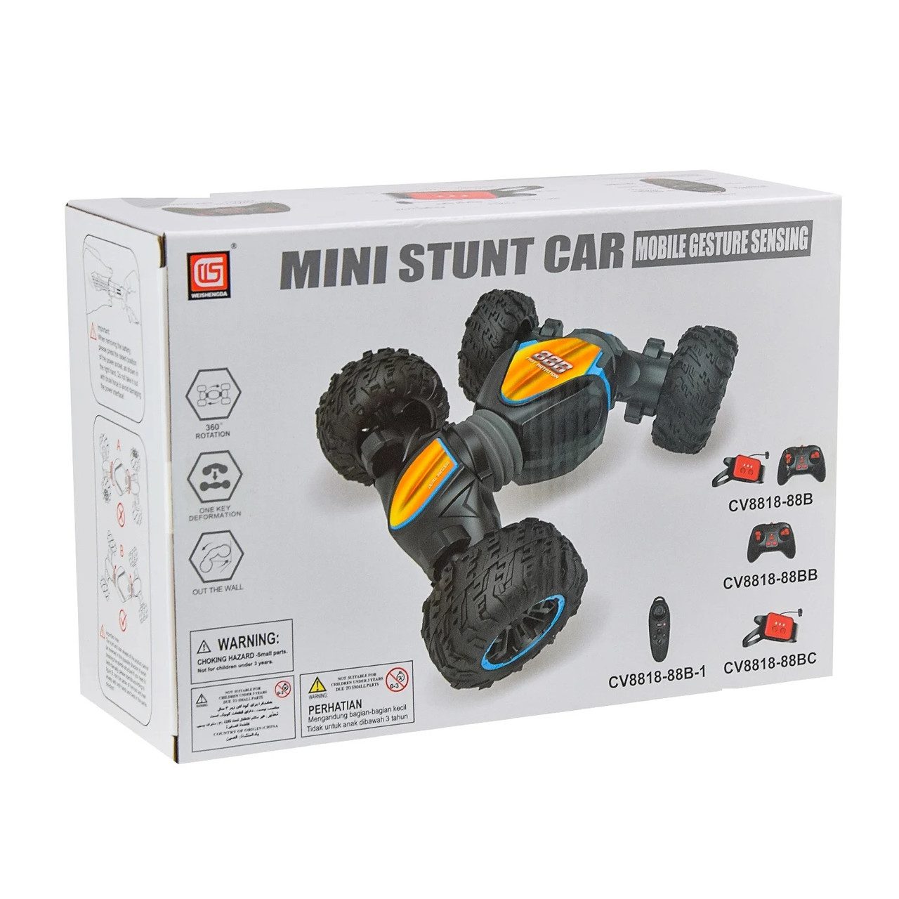 Машина перевертиш на радіокеруванні (управління рукою, браслет, акумулятор) CV8818-88BC - 5