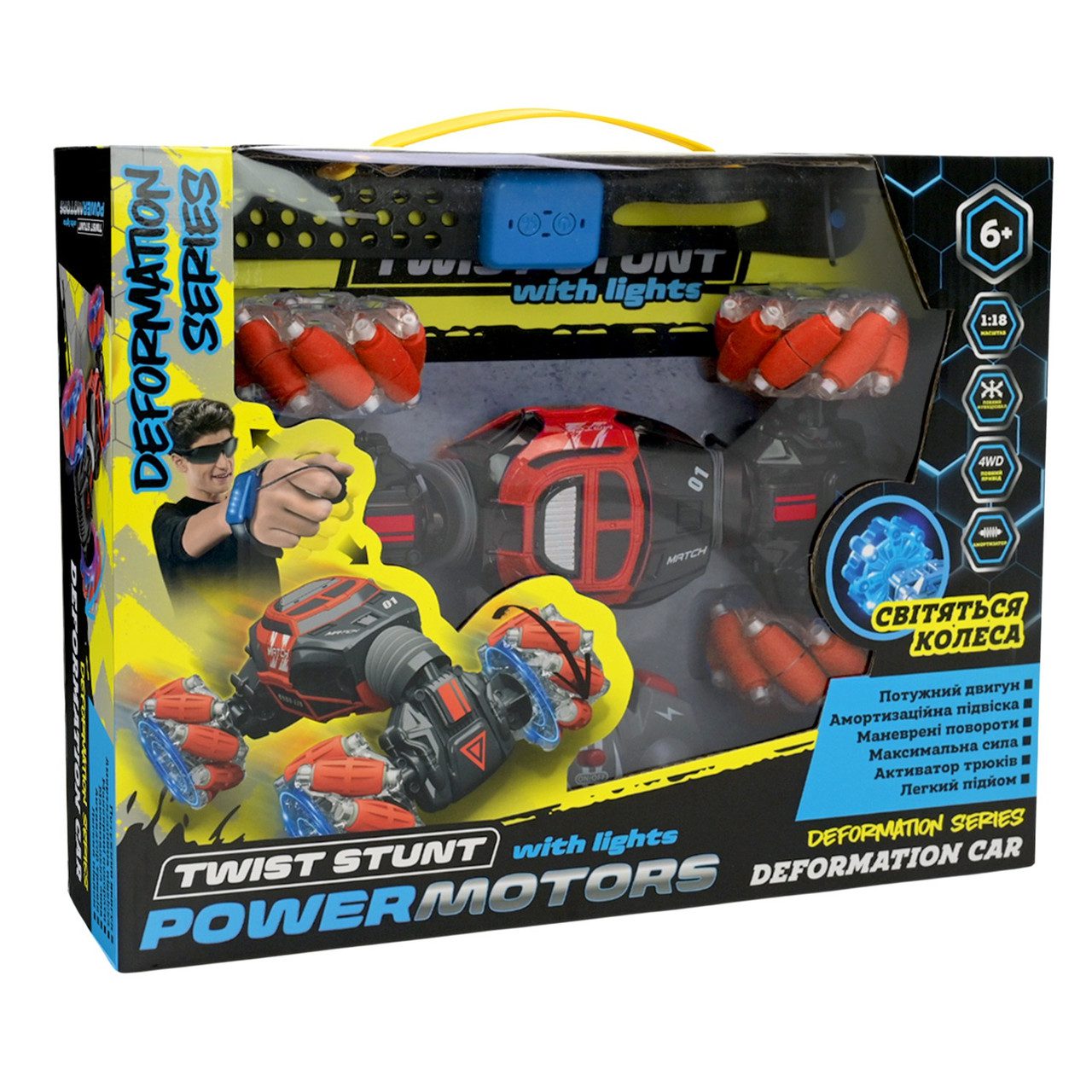 Машинка Power Motors на радіокеруванні (пульт, браслет, акумулятор) PM3408 - 6