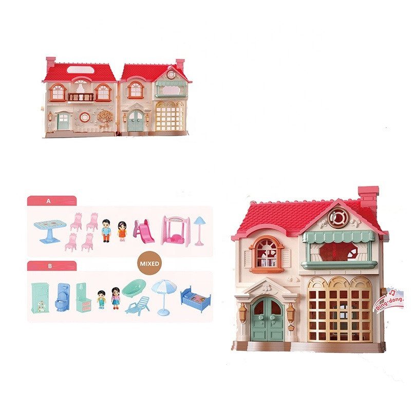 Ляльковий будинок з ляльками, меблями та аксесуарами KB99-52 - 6