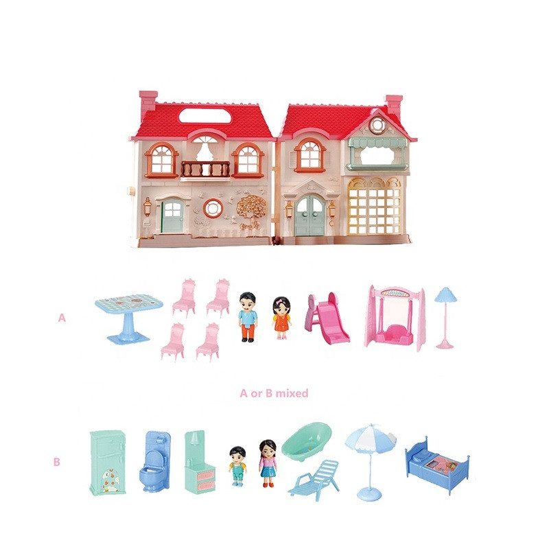 Ляльковий будинок з ляльками, меблями та аксесуарами KB99-52 - 8