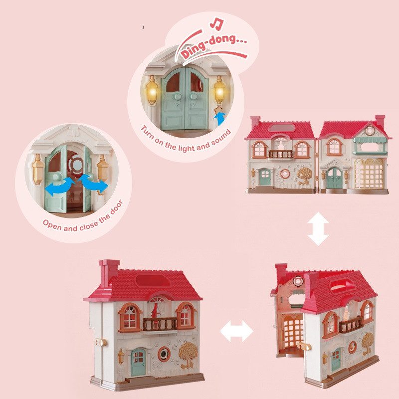 Ляльковий будинок з ляльками, меблями та аксесуарами KB99-52 - 2