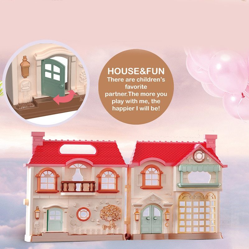 Ляльковий будинок з ляльками, меблями та аксесуарами KB99-52 - 5