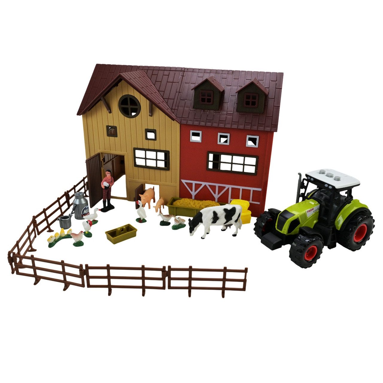 Іграшковий набір Ферма (трактор з причепом, тварини, хлів) 550-5K - 2