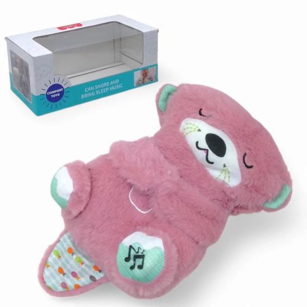 М'яка іграшка нічник із функцією дихання Видра (світло, музика) 853-1 - 5