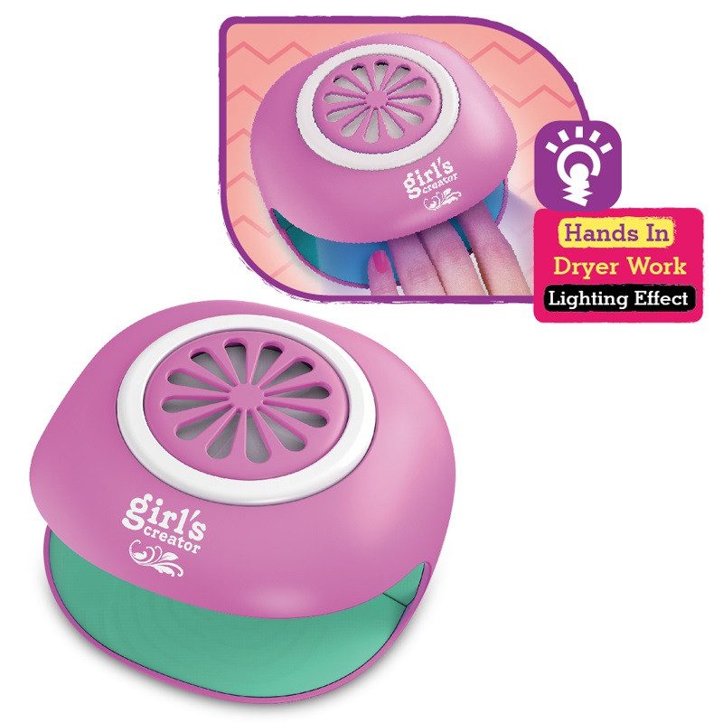 Дитячий набір для манікюру (лаки, лампа, наліпки) MBK-522 - 4