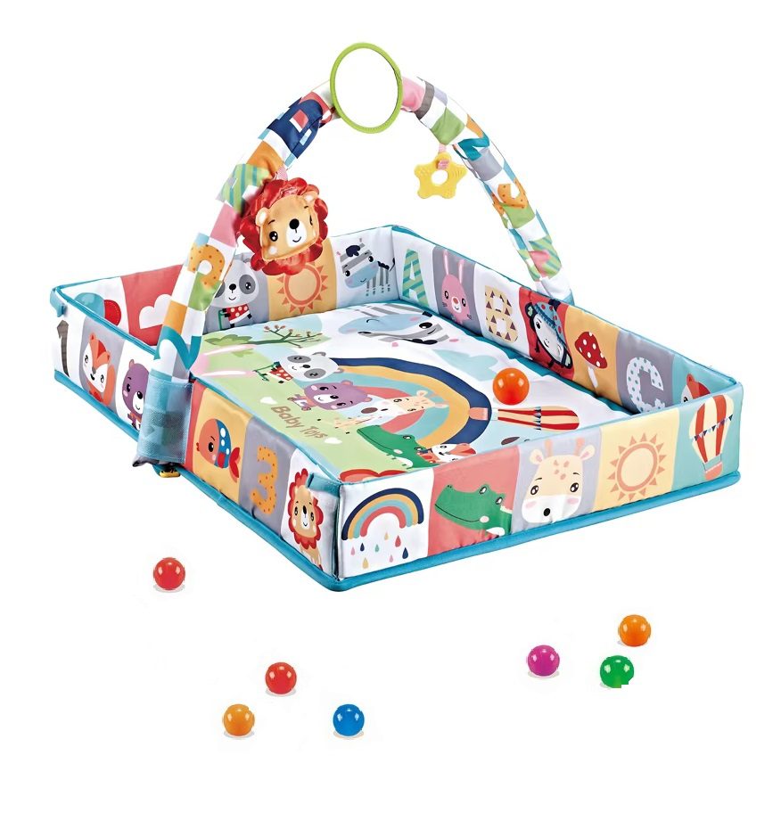 Килимок манеж для немовляти (дуга, підвіски, кульки) 918-635-6-7-8-9 - 6