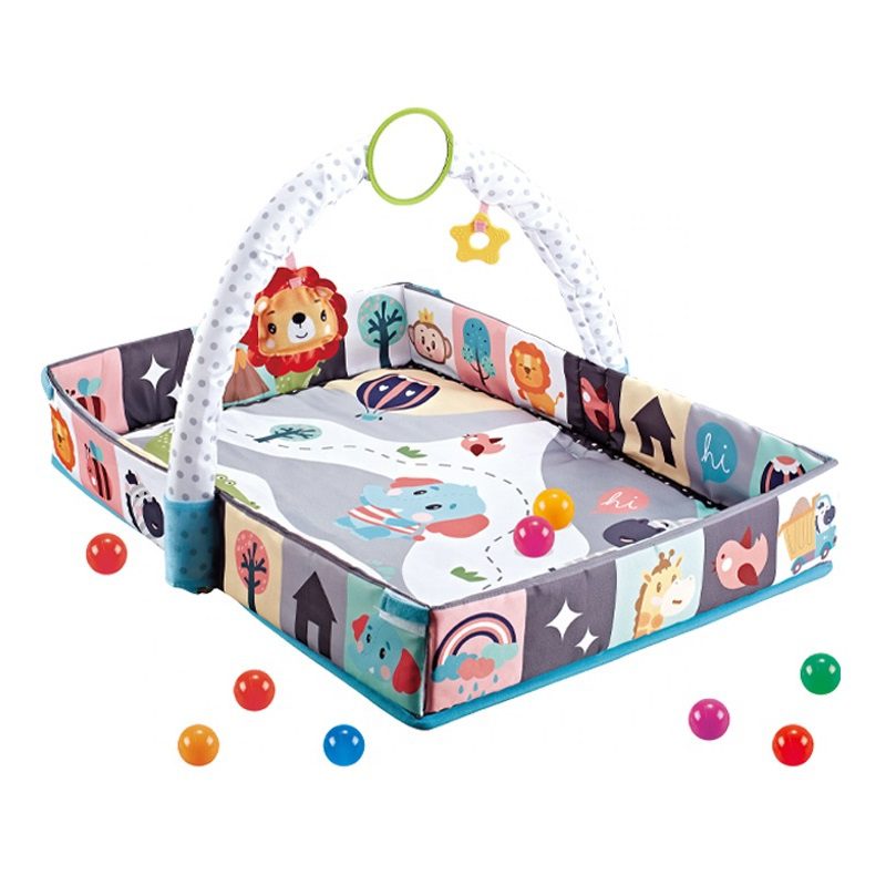 Килимок манеж для немовляти (дуга, підвіски, кульки) 918-635-6-7-8-9 - 5