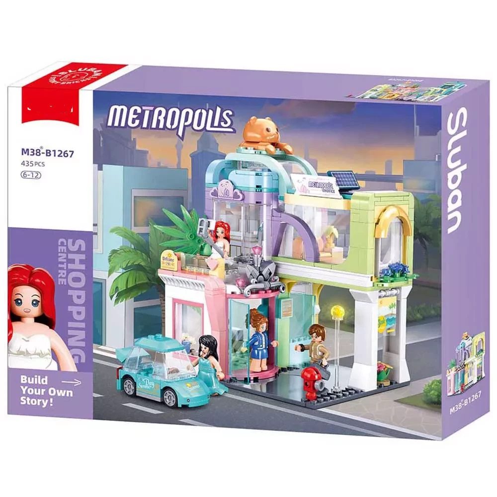 Конструктор Готель Metropolis Рожева серія (435 деталей) M38-B1267 - 2