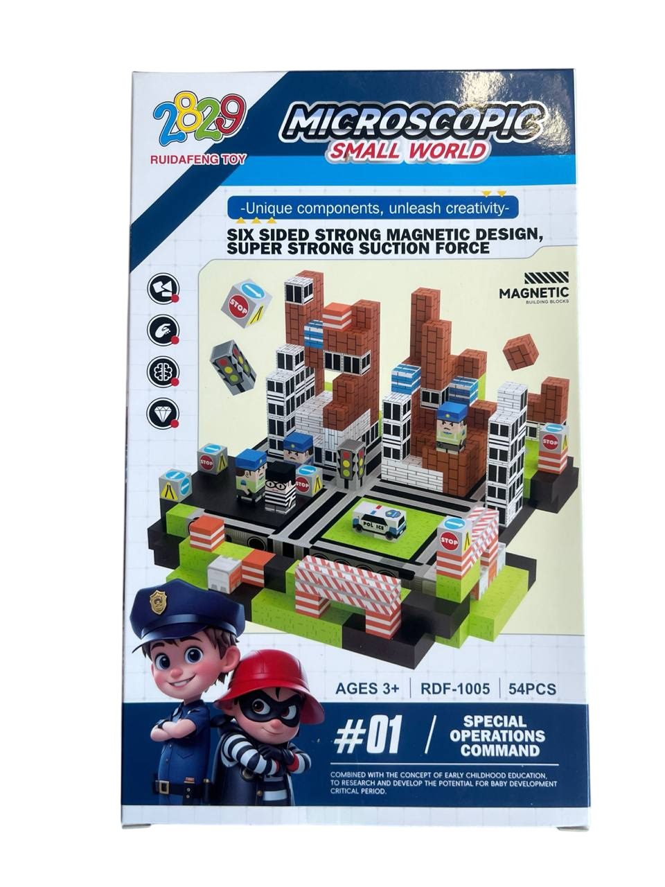 Дитячий магнітний конструктор Microscopic Small World (54 елементи) RDF 1005 - 2