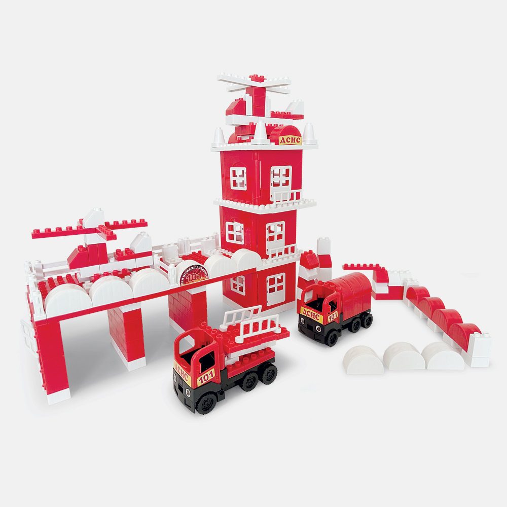 Дитячий конструктор Пожежна частина (248 дет.) Doloni в пластиковому боксі 013888/01 - 3