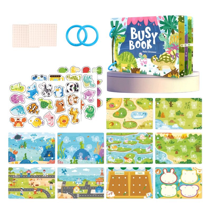 Гра бізікнига з картками та наліпками (книжка з липучками) 557-581-583 - 9