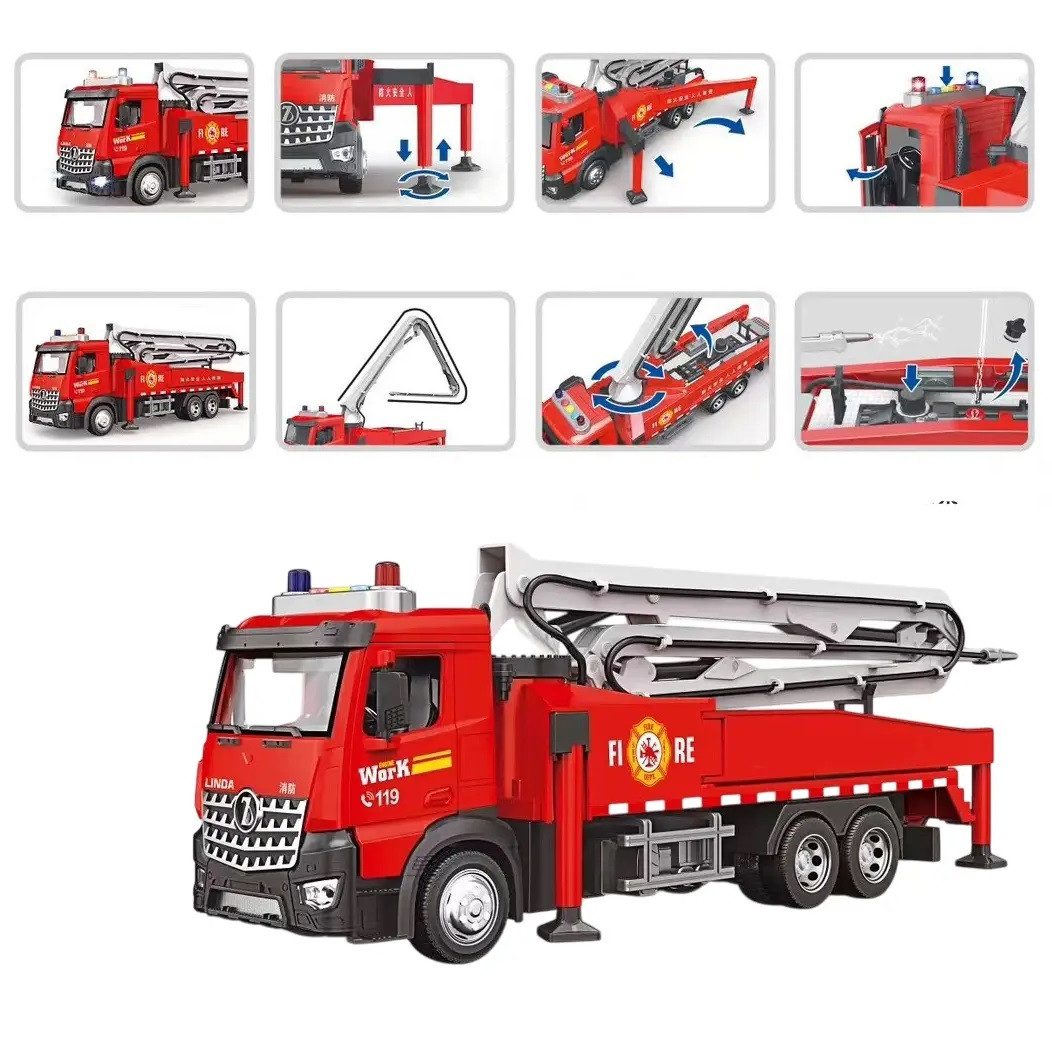 Іграшкова інерційна спецтехніка Пожежна машина (бризкає водою) 8186-1 - 3