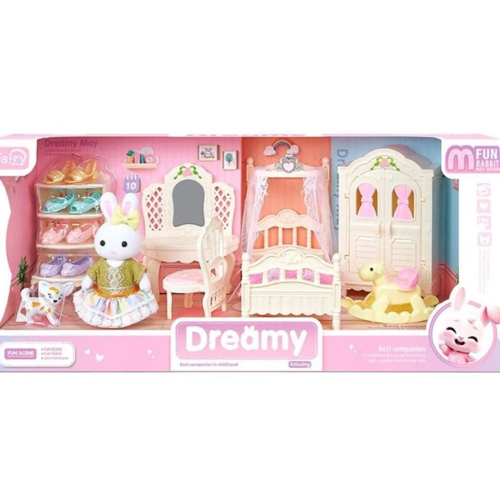 Ігровий набір меблів з флоксовими тваринами Спальня 6717 - 2