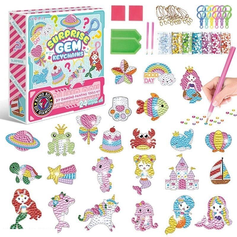 Алмазна мозаїка адвент-календар (24 брелоки) 21007 K - 1