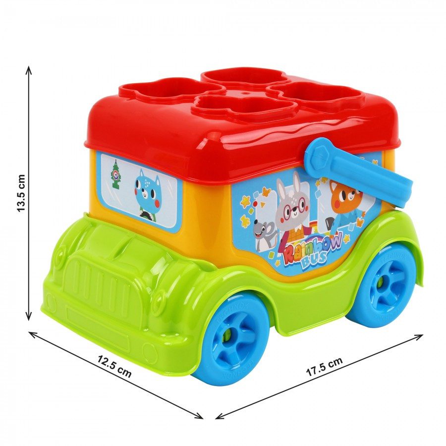 Іграшка для розвитку Автобус ТехноК (сортер, пірамідка, куб) 0389 - 3