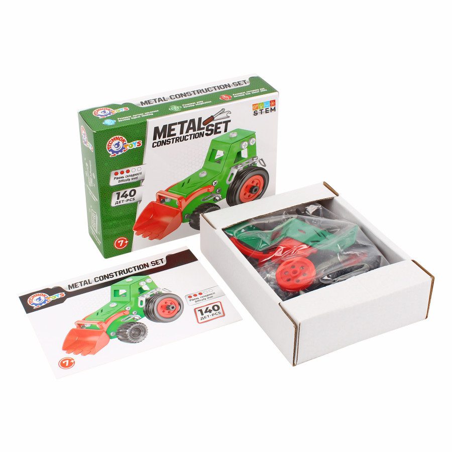 Конструктор металевий ТехноК (трактор, 140 елементів) 1799 - 2