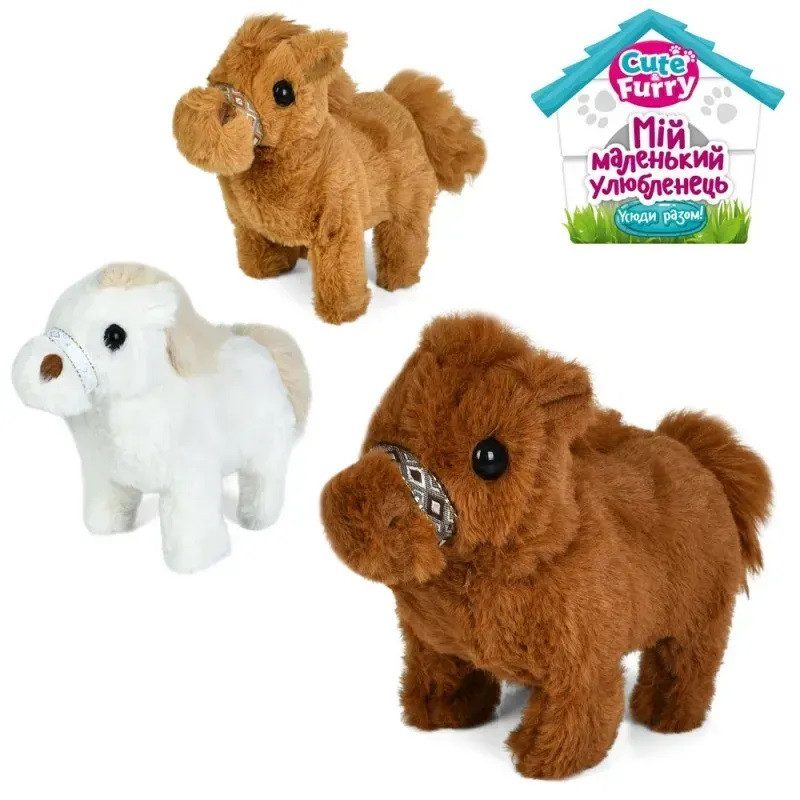 М'яка іграшка Конячка (звук, ходить) YG0262