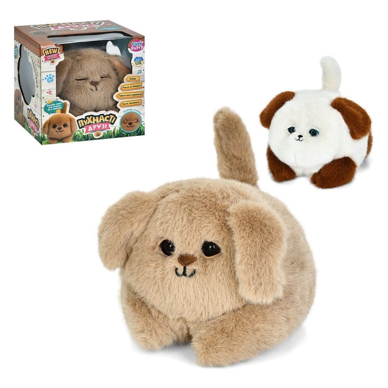 М'яка інтерактивна іграшка Собачка (Пухнасті друзі) M 6240 I UA