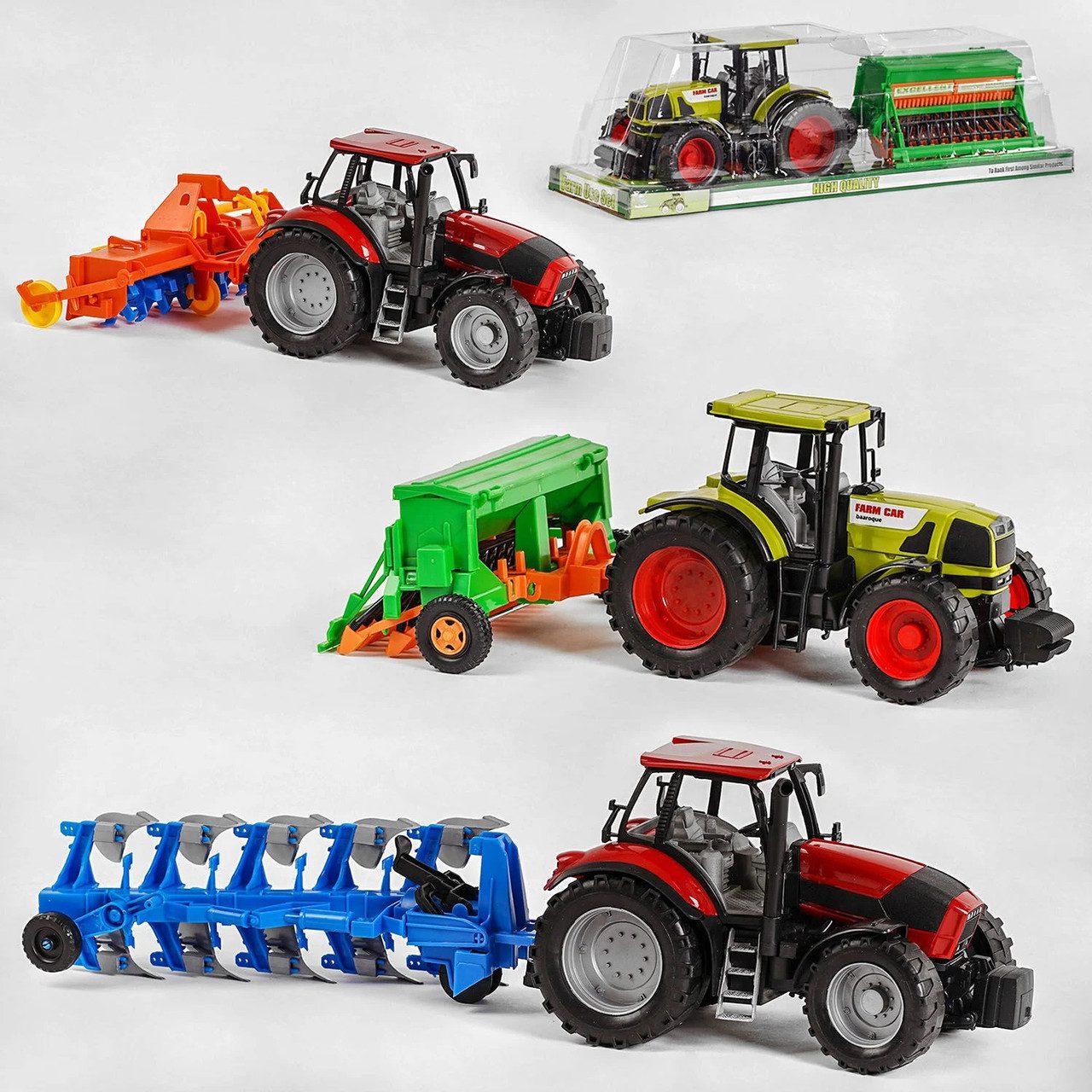 Інерційний трактор із причепом 6588 А - 6088 В - 8088 В