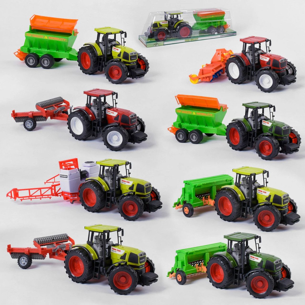 Інерційний трактор із причепом 6088 А / 2588А / 1588А