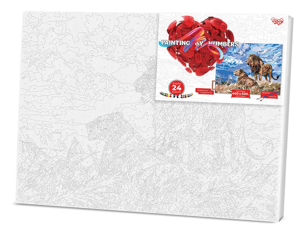 Картина за номерами PAINTING BY NUMBERS економ с.2 (40*50 см) Danko Toys KpNe-40х50-02-07 - 2