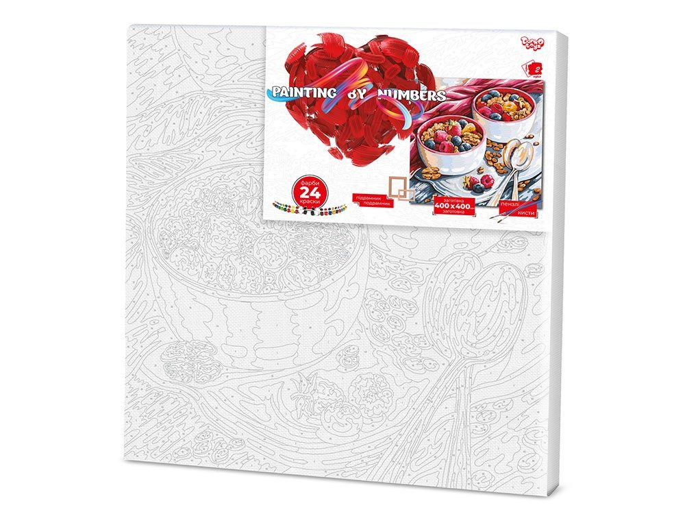 Картина за номерами PAINTING BY NUMBERS економ с.2 (40*40 см) Danko Toys KpNe-40х40-02-06 - 2
