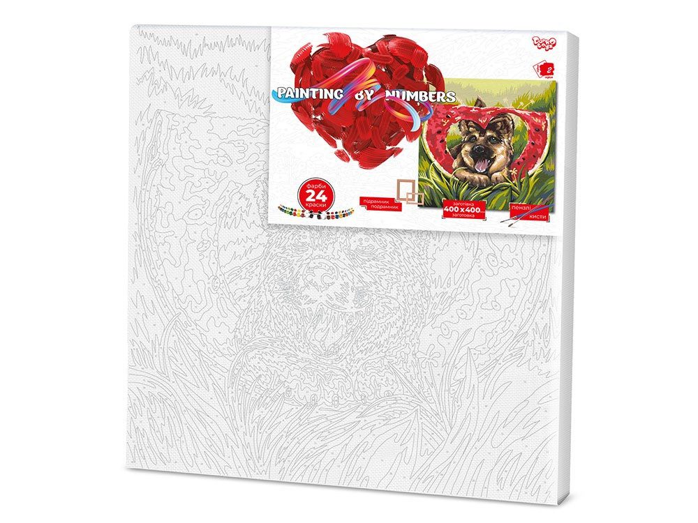 Картина за номерами PAINTING BY NUMBERS економ с.2 (40*40 см) Danko Toys KpNe-40х40-02-08 - 2