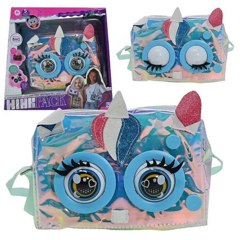 Дитяча інтерактивна сумочка з оченятами (кліпає, сенсор) KSY 958-3 - 3