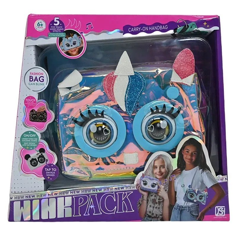 Дитяча інтерактивна сумочка з оченятами (кліпає, сенсор) KSY 958-3 - 4