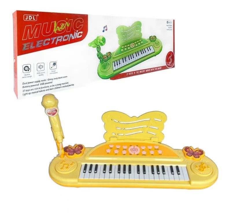 Дитячий музичний орган-синтезатор з мікрофоном 8862B - 6