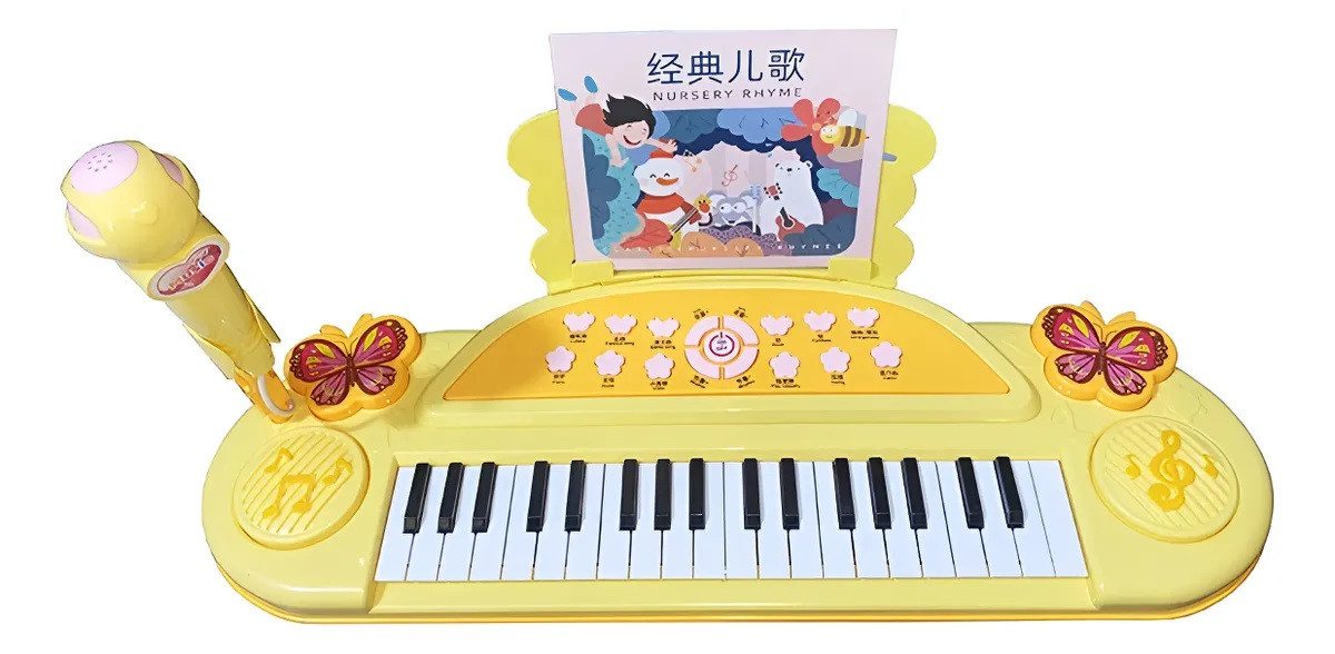Дитячий музичний орган-синтезатор з мікрофоном 8862B - 4