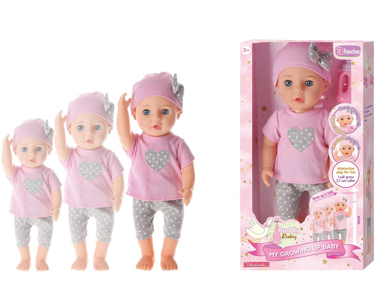 Інтерактивний пупс, що росте (36-39 см, рухливе обличчя) 78029-ZG1401C - 5