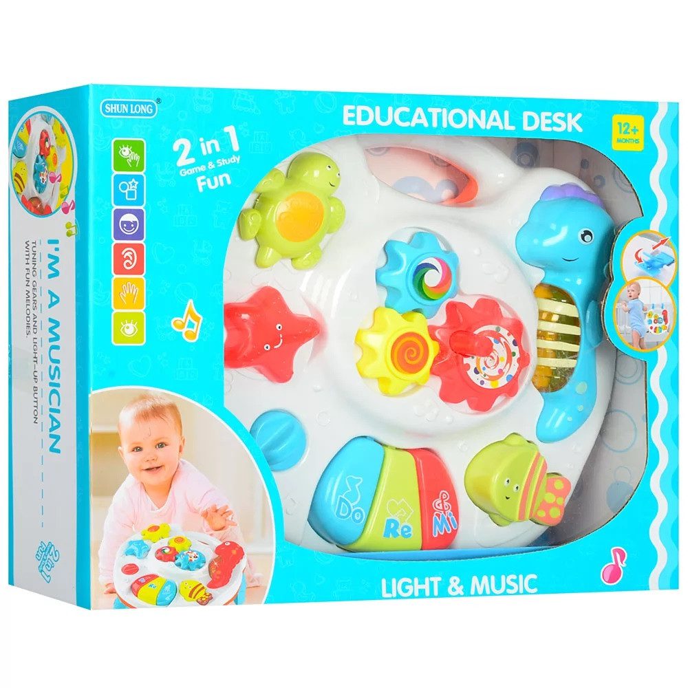 Ігровий центр музичний столик (підвіска на ліжечко, тріскачка) 3902 - 4