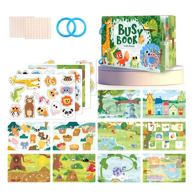 Гра бізікнига з картками та наліпками (книжка з липучками) 557-581-583 - 8