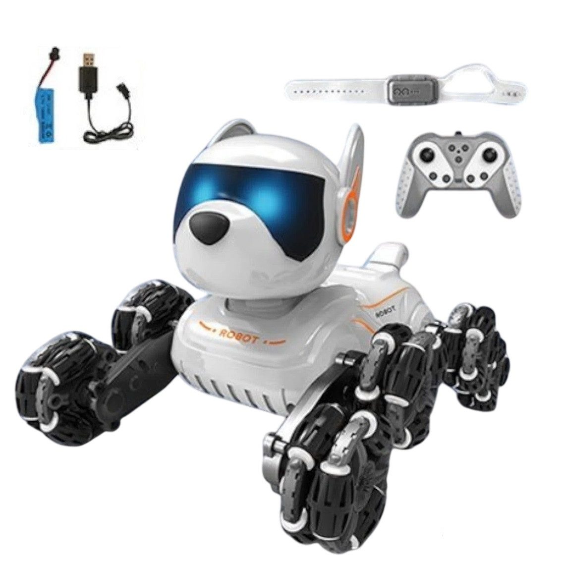 Собака на радіокеруванні Stunt dog (пульт, браслет, акумулятор, пар) 809-47 A - 2