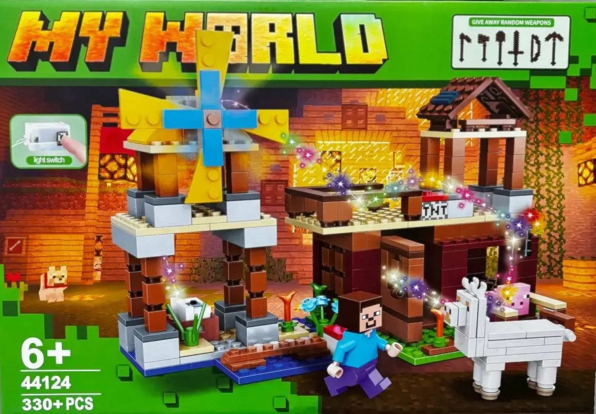 Конструктор з підсвічуванням MyWorld Блоковий світ (330 дет.) 44124 - 4