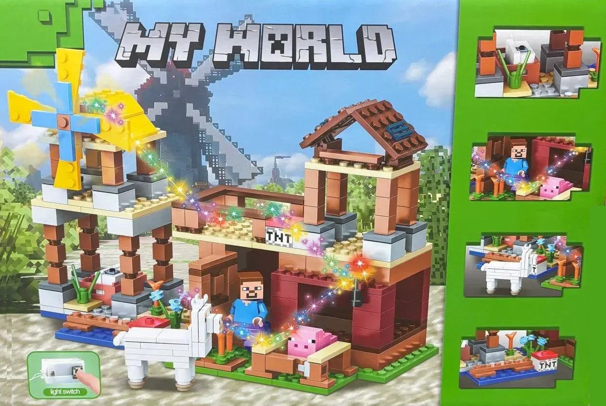 Конструктор з підсвічуванням MyWorld Блоковий світ (330 дет.) 44124 - 3