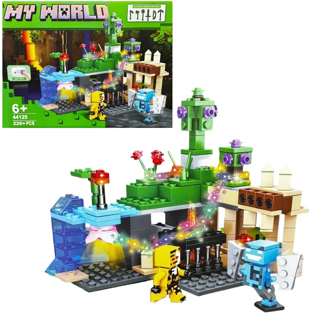 Конструктор з підсвічуванням MyWorld Блоковий світ (220 дет.) 44125