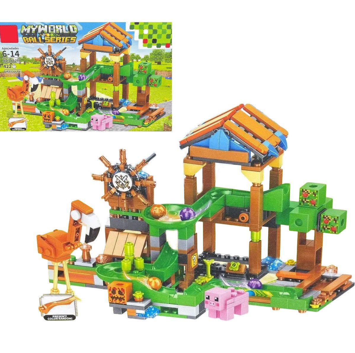 Конструктор My World Гірка з кульками (422 дет.) LB 1208