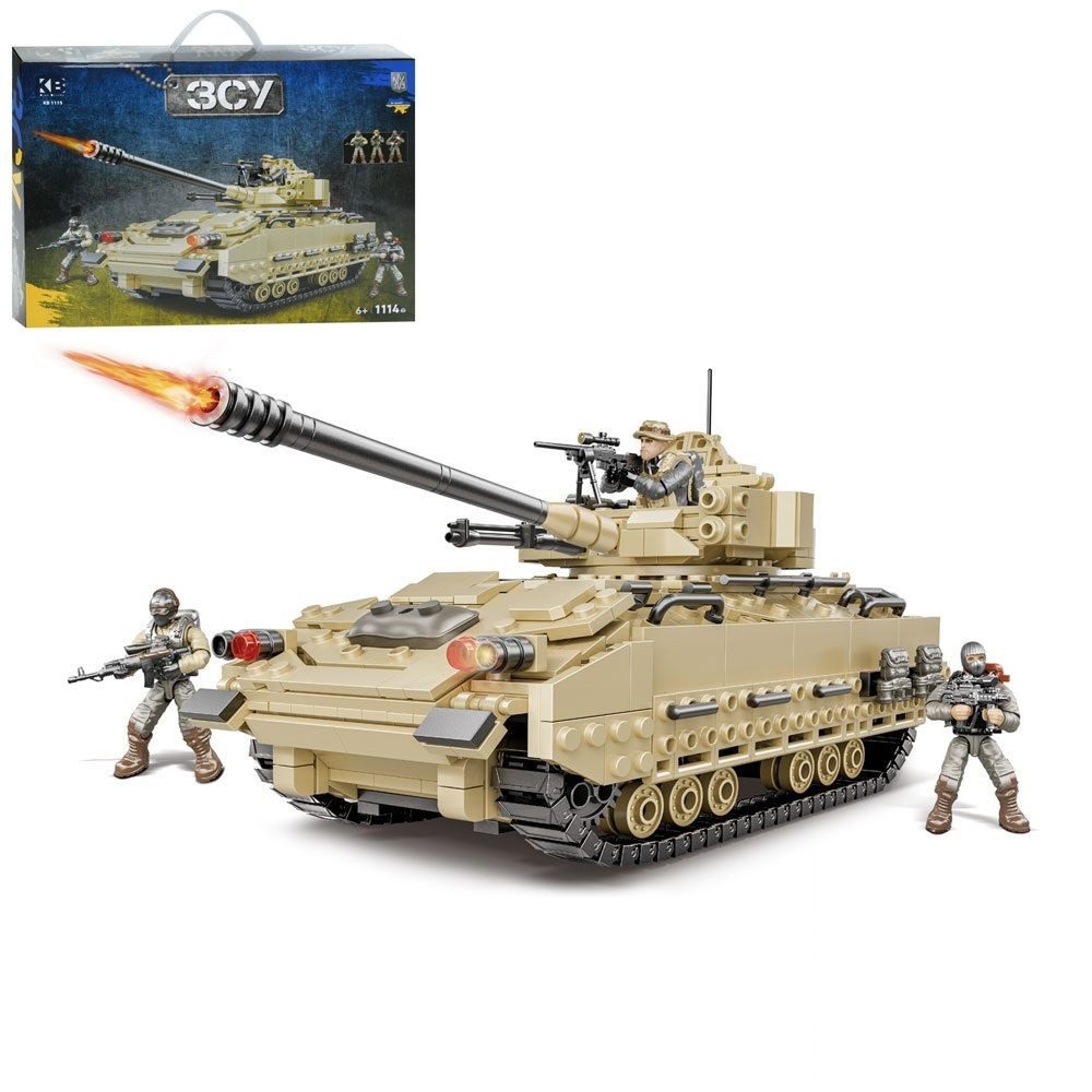 Конструктор Військова техніка ЗСУ (танк, 1114 дет.) KB 1115