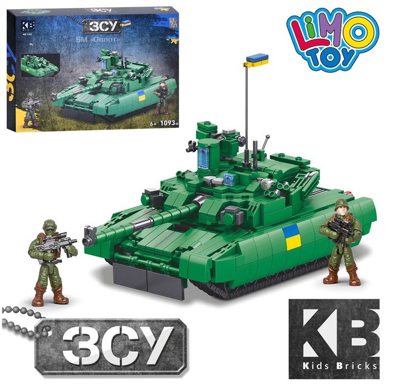 Конструктор Військова техніка ЗСУ БМ Оплот (танк, 1093 дет.) KB 1142 - 3