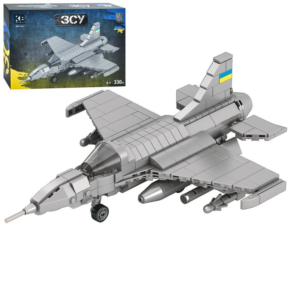 Конструктор Військова техніка ЗСУ (330 дет., літак-винищувач) KB 1123 - 3