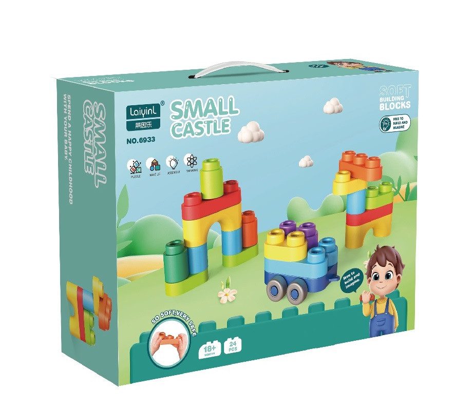 М'який конструктор гумовий (24 деталі, гнучкі блоки) 6933