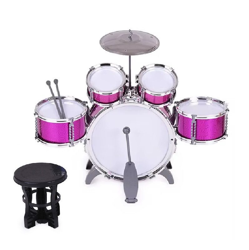 Дитяча барабанна установка зі стільчиком (5 барабанів) 1673T - 3