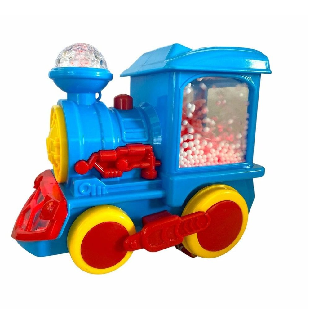 Музичний потяг (на батарейках, пінопласт. кульки, підсвічування) QS148 - 10